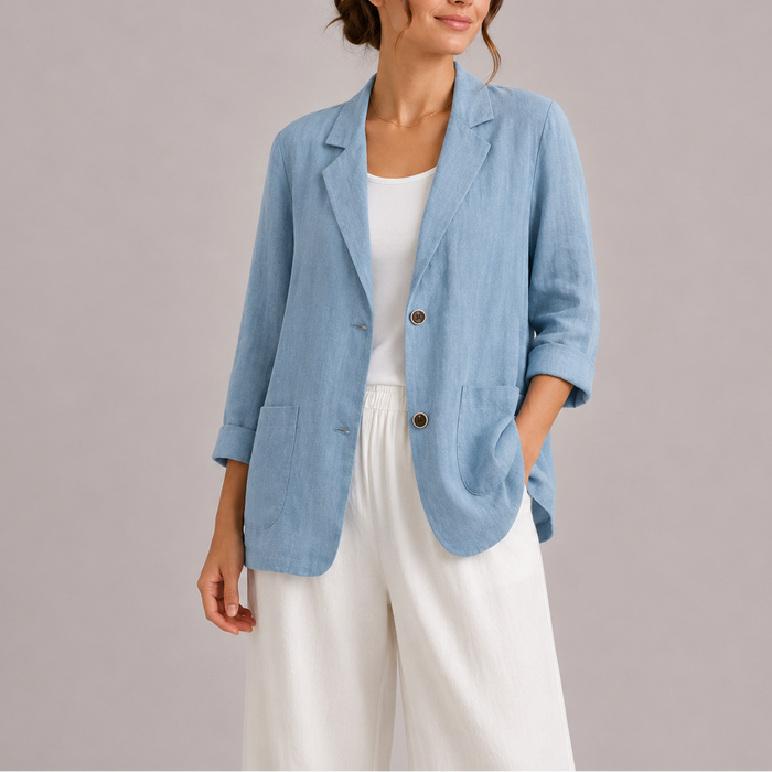 CAPUCINE - blazer en lin léger pour femme