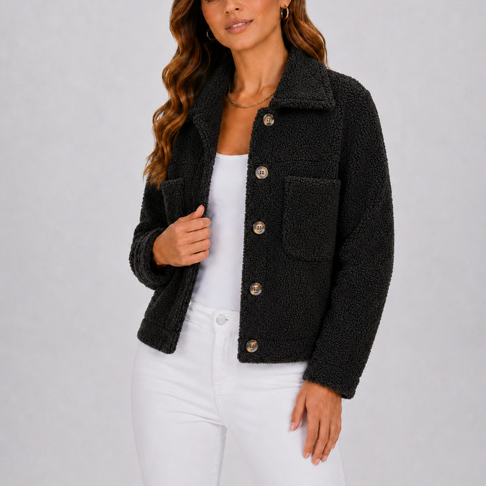 BÉRÉNICE - blazer en maille à poches pour femme