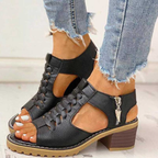 Gwenora | Sandales Femme Talon Carré Confortables