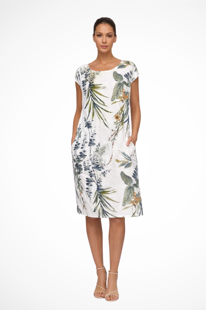 Ivy | Robe Décontractée à Imprimé Botanique