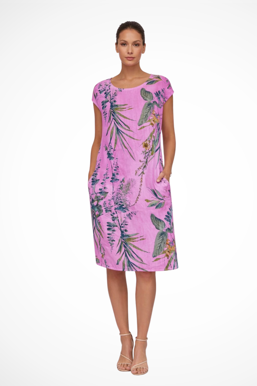 Ivy | Robe d'Été Décontractée à Imprimé Botanique