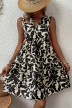 Amelia | Robe Mi-Longue de Plage Bohème Sans Manches Col V