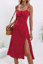 Charlotte | Robe Mi-Longue Bohème d'Été à Fleurs Sans Manches
