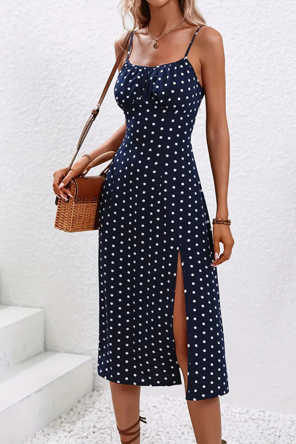 Charlotte | Robe Mi-Longue Bohème d'Été à Fleurs Sans Manches