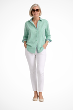 Margot | Chemise Surdimensionnée à Rayures Manches Longues Femme