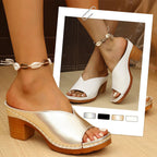 Ivana | Sandales Femme Talon Carré Confort