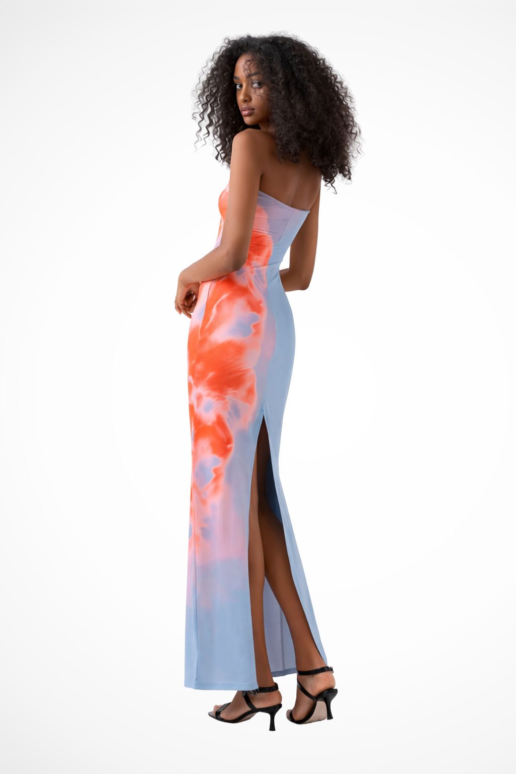 Aurea | Robe Longue de Plage Bustier Imprimée
