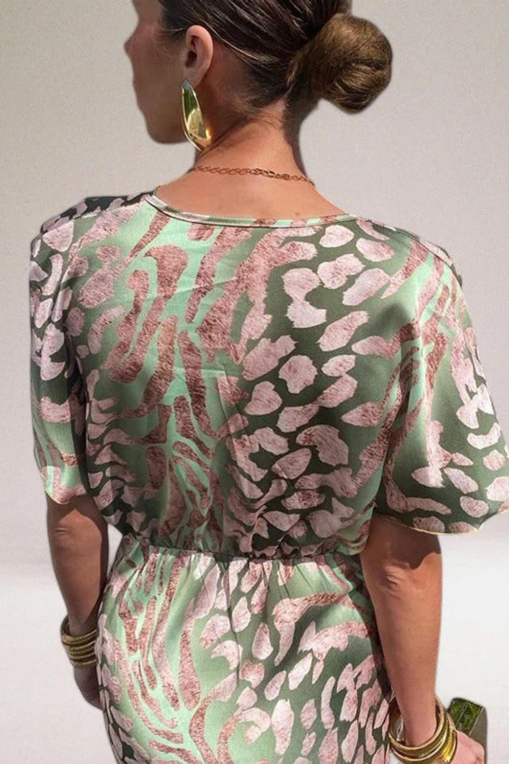 Elara | Robe Longue d'Été à Col V Torsadé
