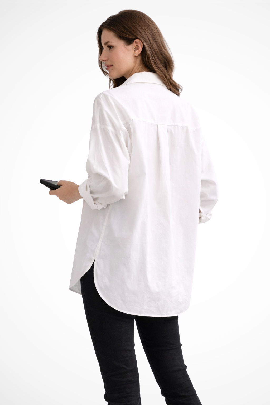 Selvyn | Chemisier Surdimensionné Femme Boutonné Manches Longues