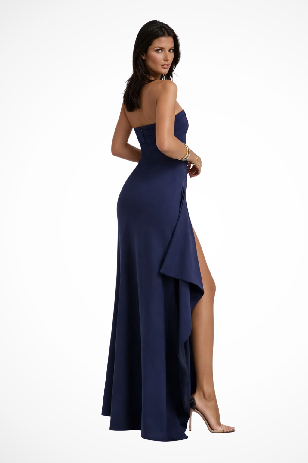 Zafira | Robe Longue Bustier Fendue sur le Côté