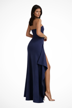 Zafira | Robe Longue Bustier Fendue sur le Côté