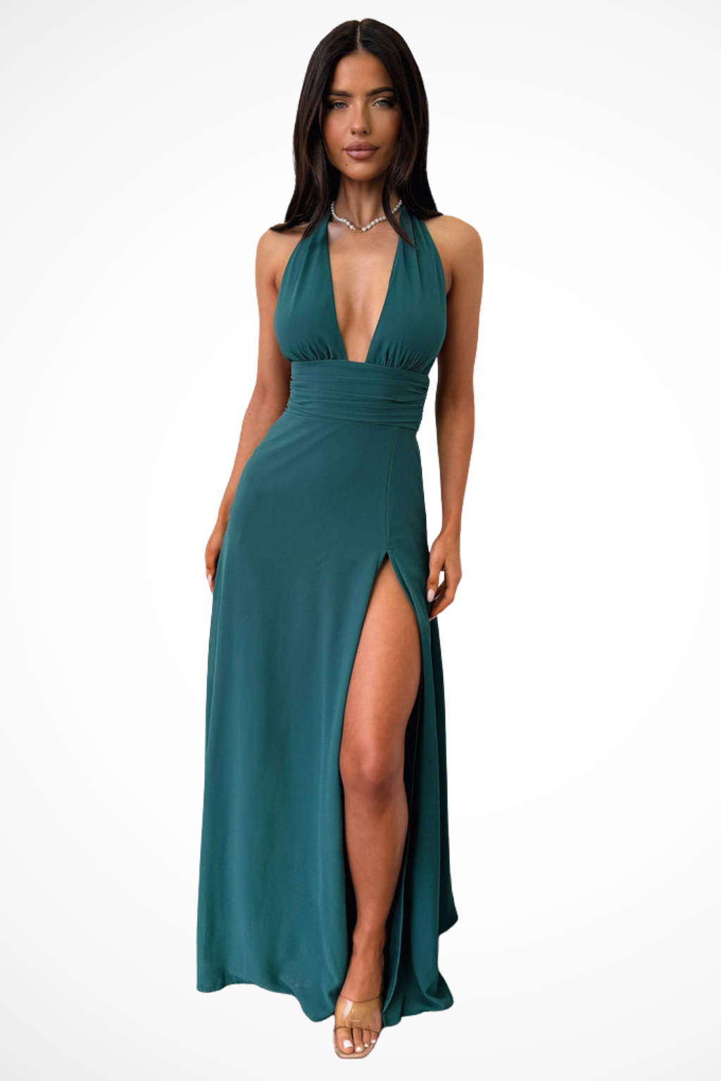 Kaelira | Robe Longue Dos Nu Fendue sur le Côté