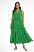 Florence | Robe Longue d'Été à Volants Sans Manches