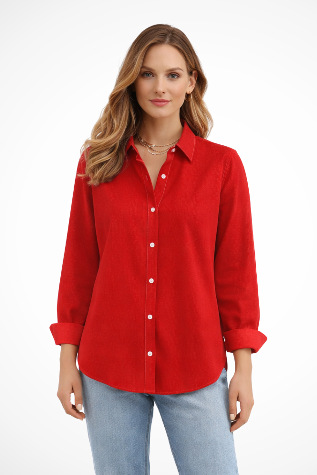 Darcy | Chemise Femme Coupe Décontractée à Manches Longues