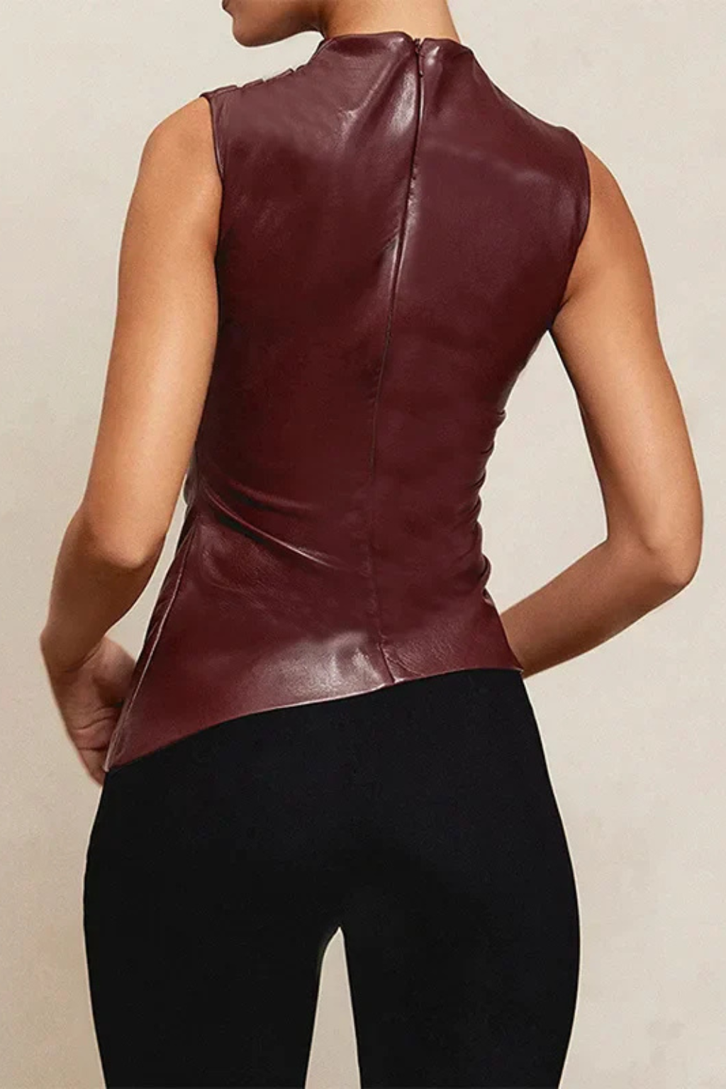 Marlowe | Top Femme Chic Sans Manches à Col Montant