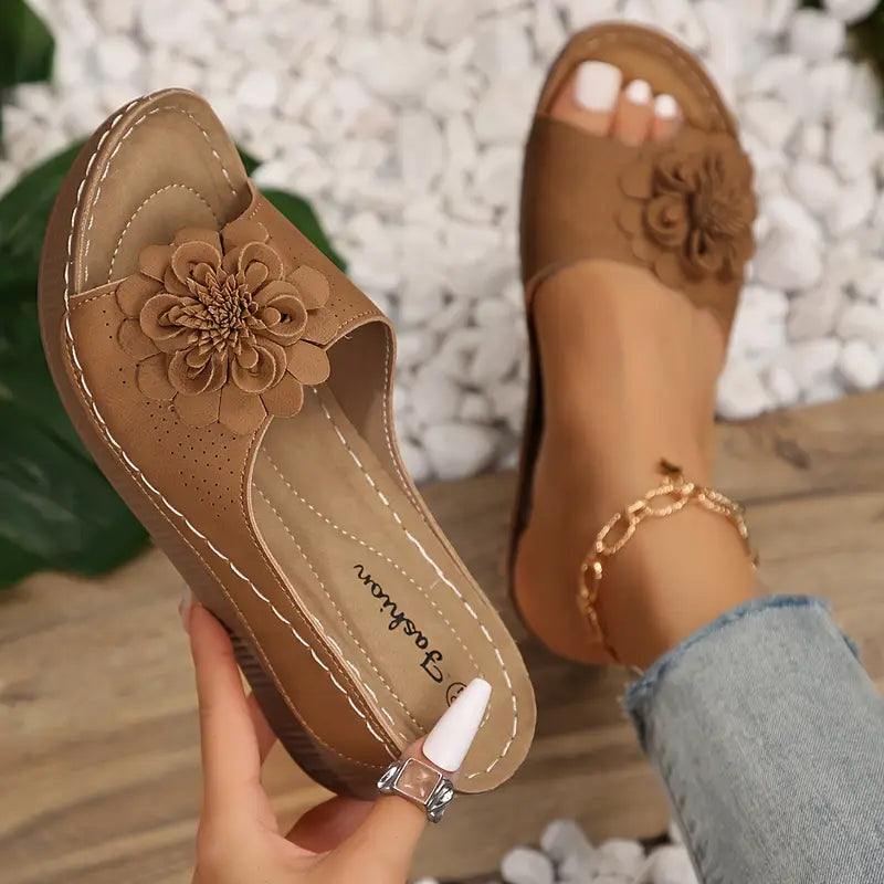 Nirelle | Sandales Femme Motif Floral Confortables