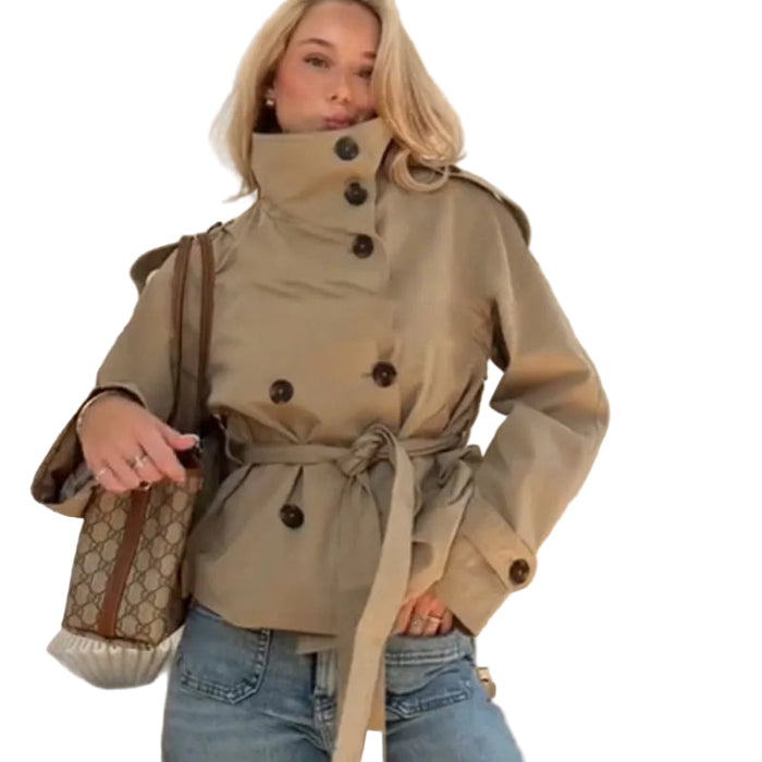 EVE - trench manteau long femme cintré
