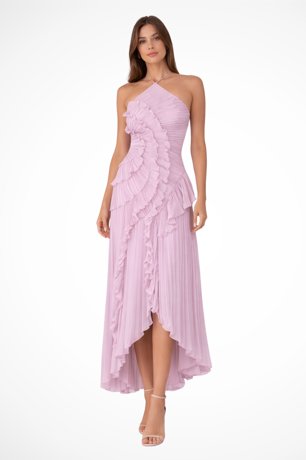 Imogen | Robe Longue Dos Nu Sans Manches à Volants