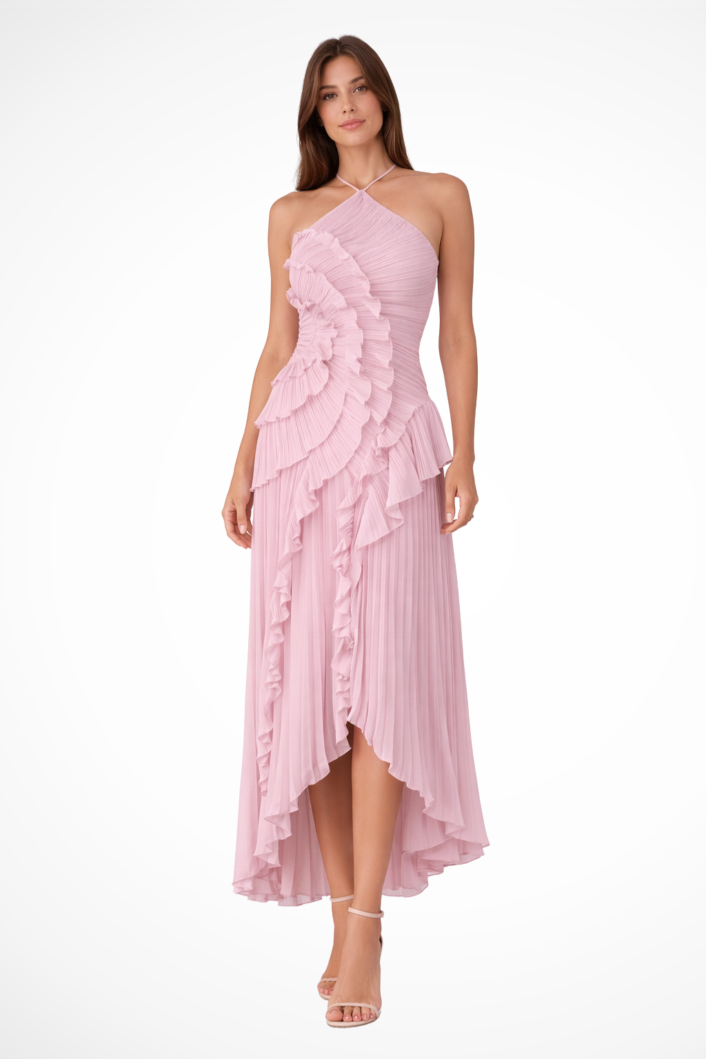 Imogen | Robe Longue Dos Nu Sans Manches à Volants