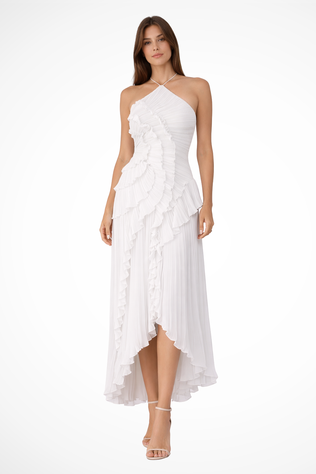 Imogen | Robe Longue Dos Nu Sans Manches à Volants