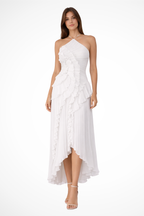 Imogen | Robe Longue Dos Nu Sans Manches à Volants