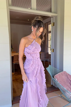 Imogen | Robe Longue Dos Nu Sans Manches à Volants