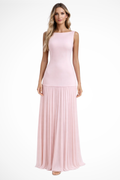 Eline | Robe Longue Plissée Habillée Élégante