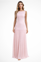 Eline | Robe Longue Plissée Habillée Élégante