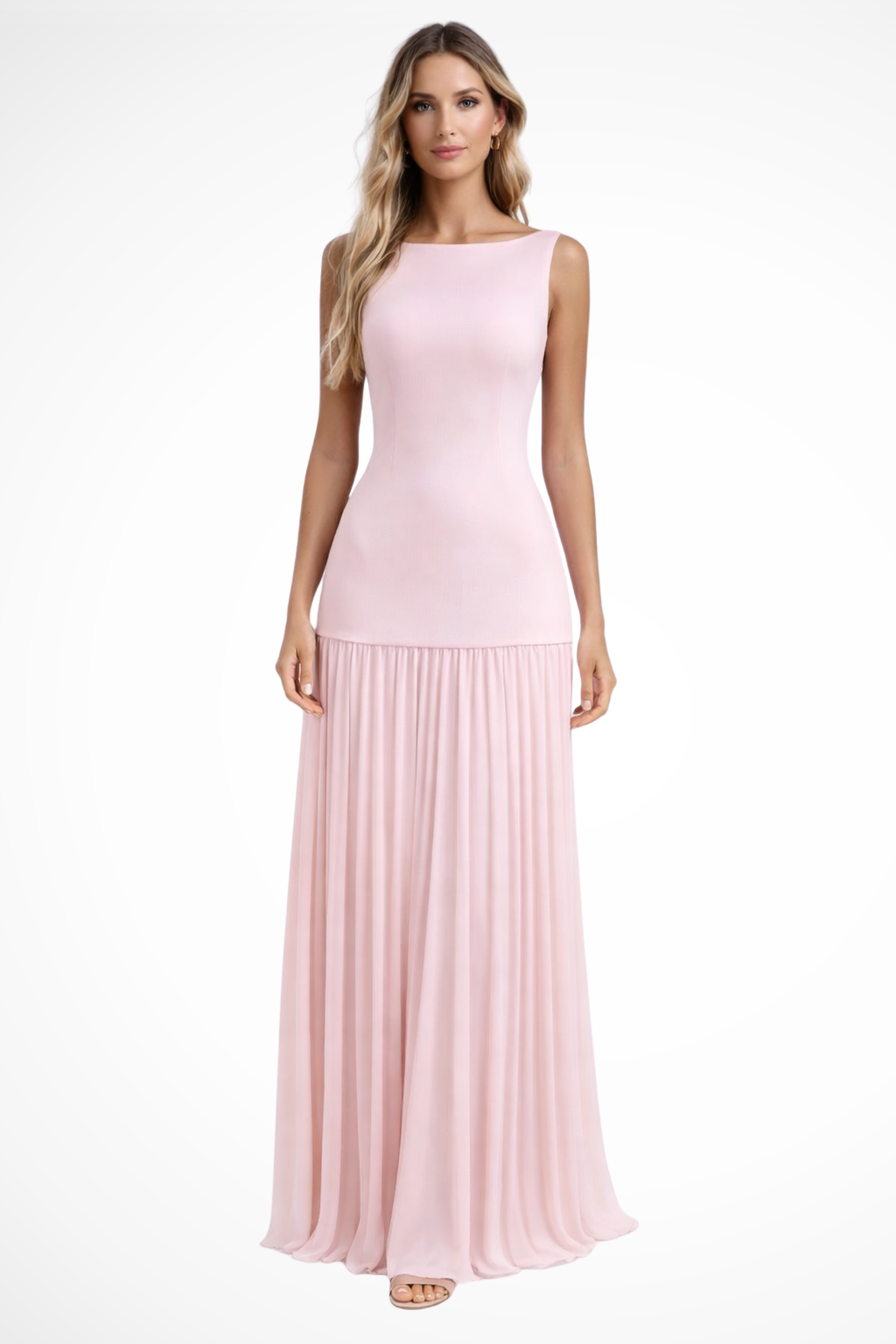 Eline | Robe Longue Plissée Habillée Élégante