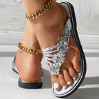 Olivia | Sandales Femme Motif Floral Strass