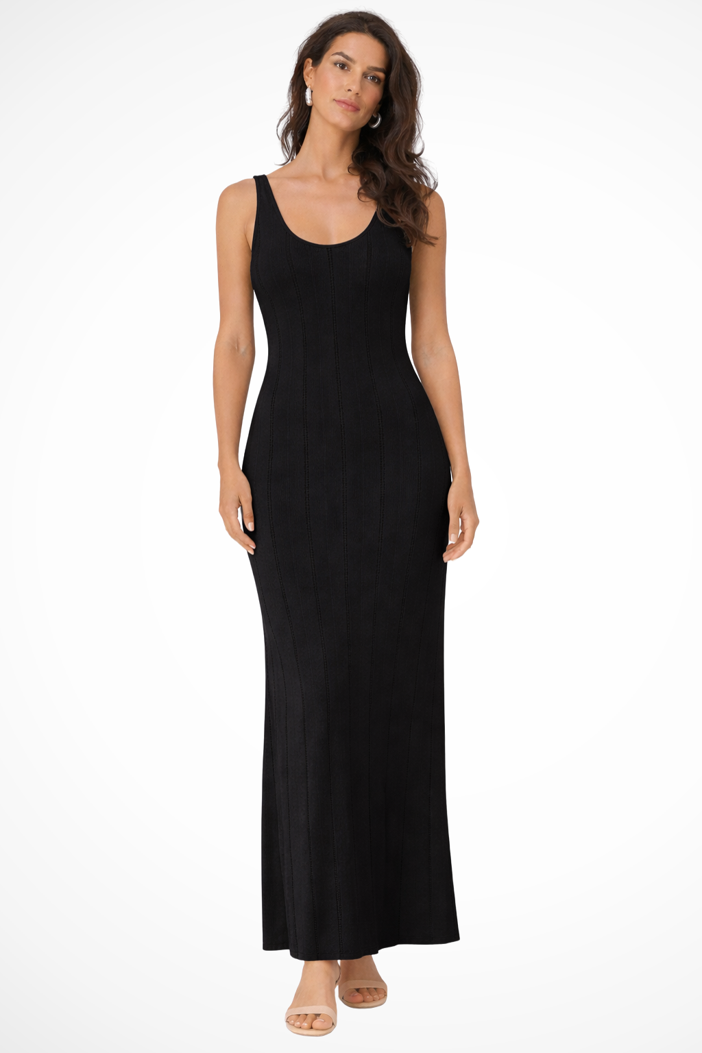 Serena | Robe Longue d'Été en Maille Sans Manches
