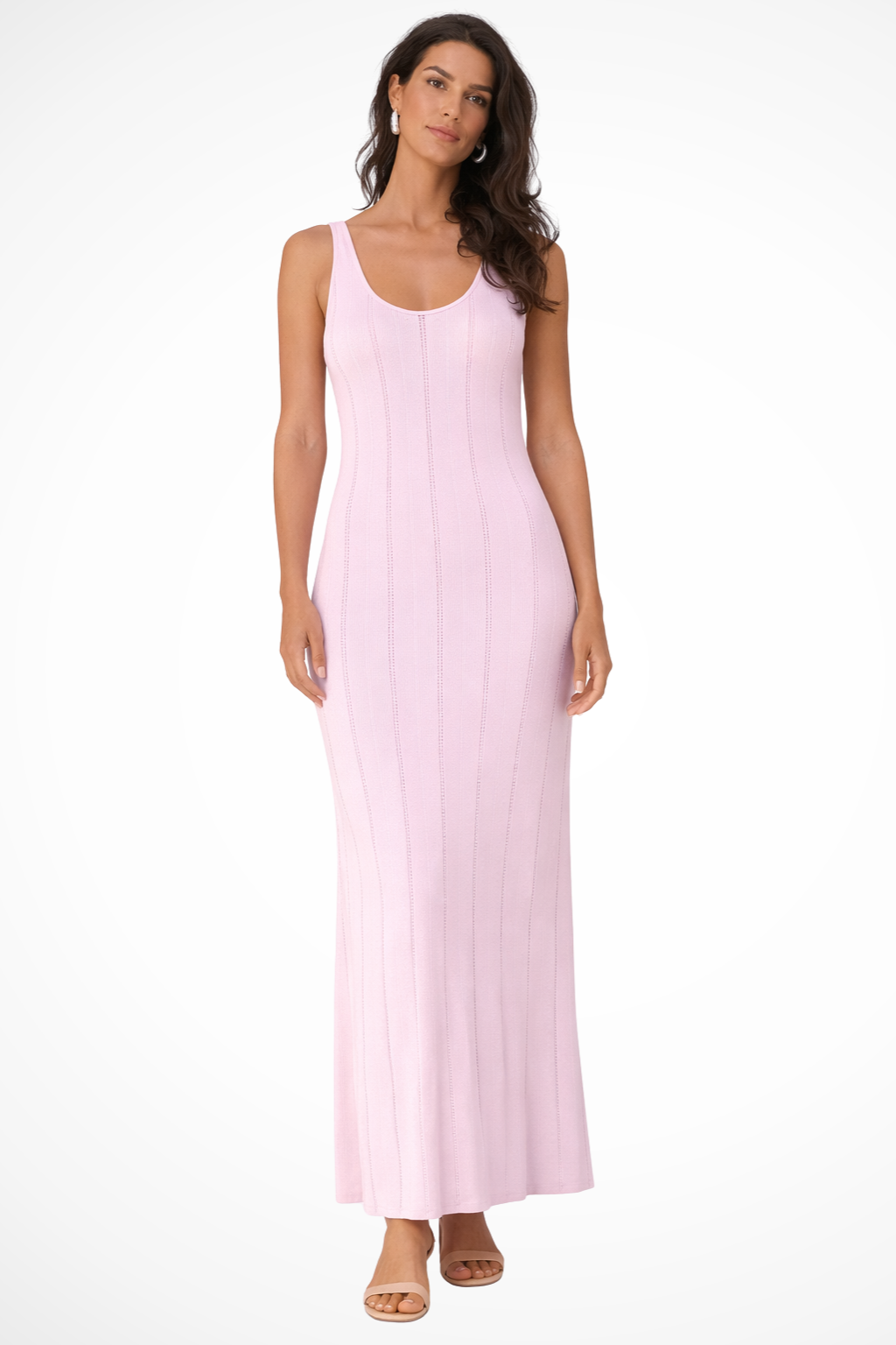 Serena | Robe Longue d'Été en Maille Sans Manches