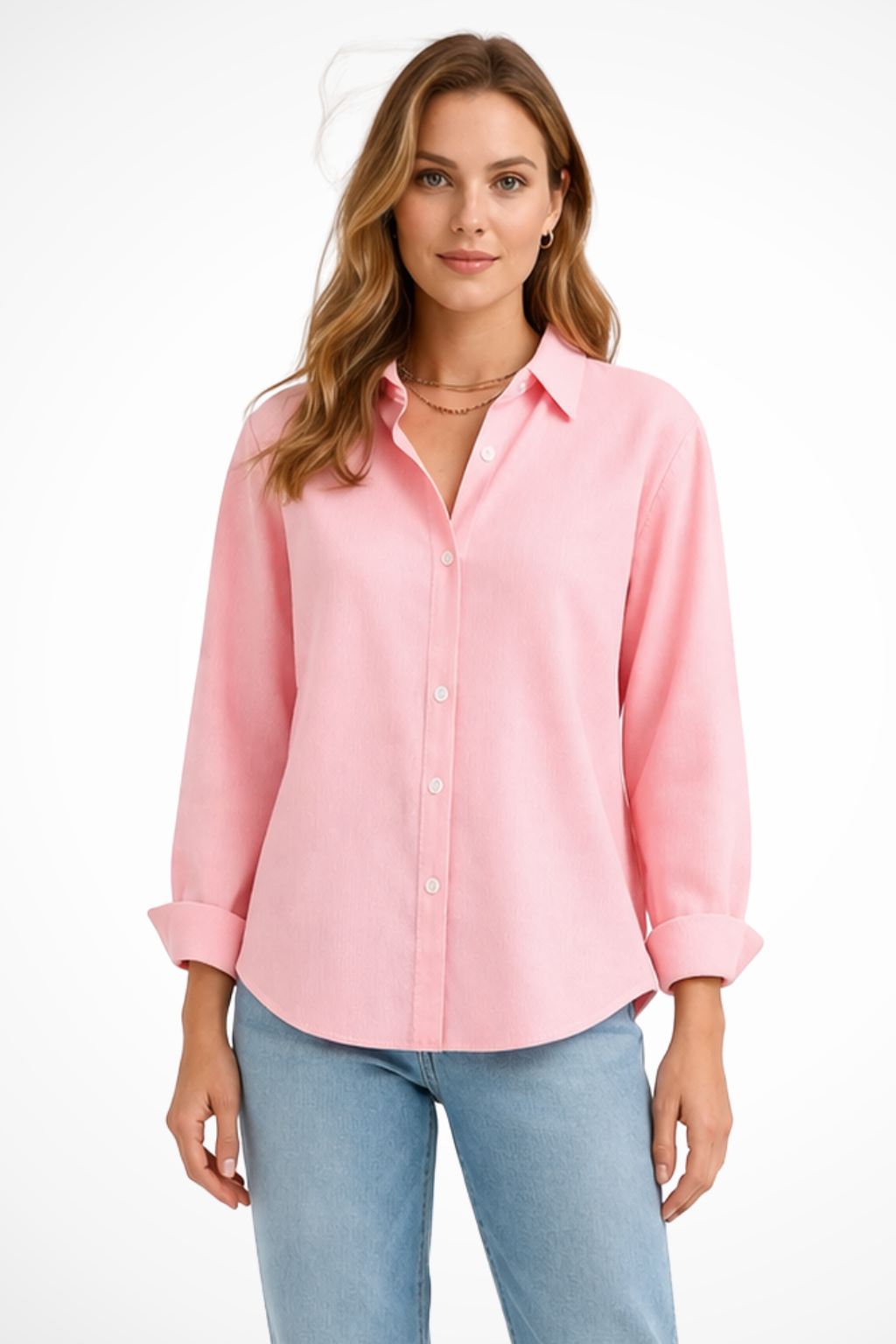 Darcy | Chemise Femme Coupe Décontractée à Manches Longues
