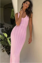 Serena | Robe Longue d'Été en Maille Sans Manches