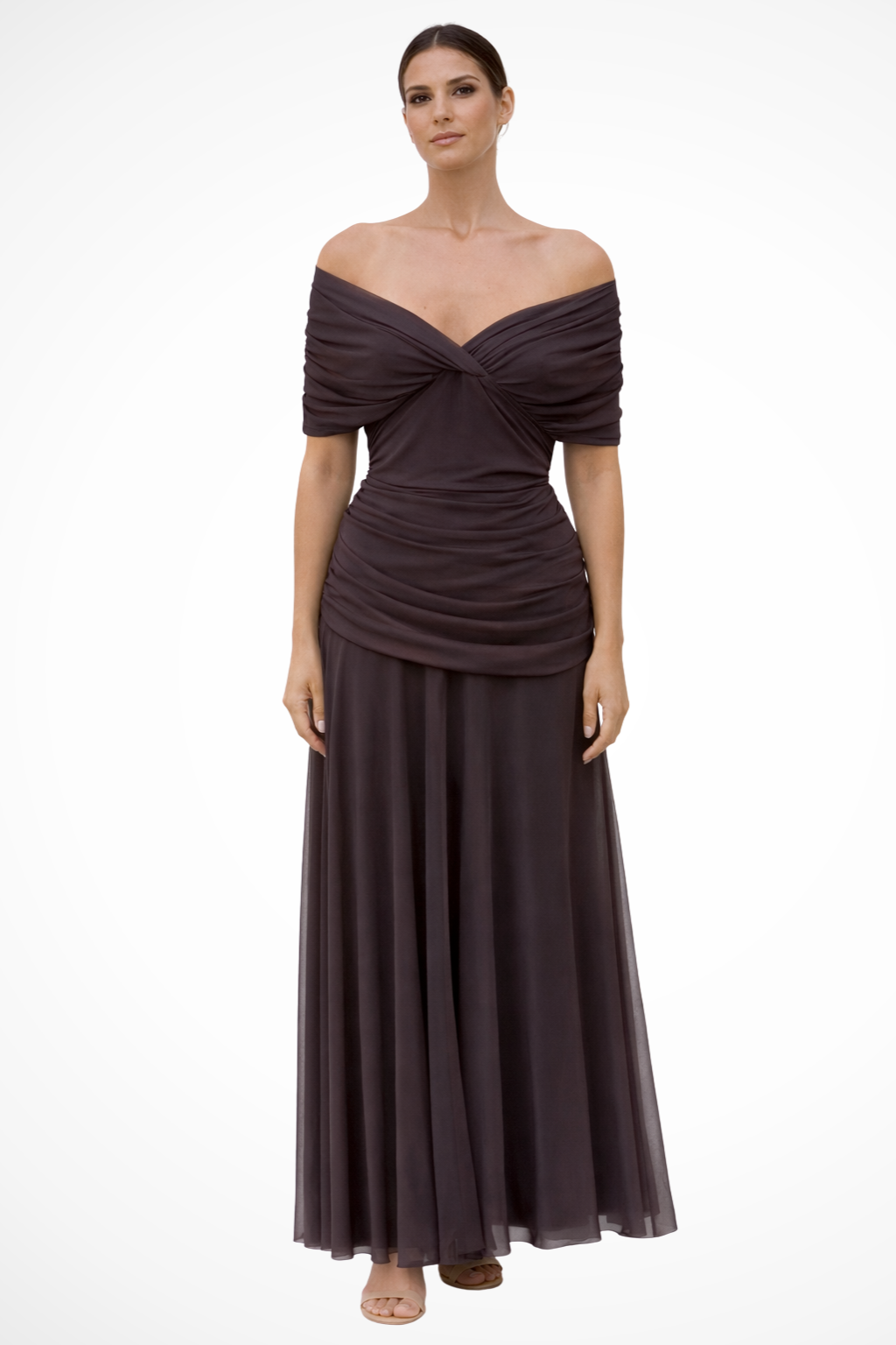 Gaby | Robe d'Été Élégante Plissée à Épaules Dénudées