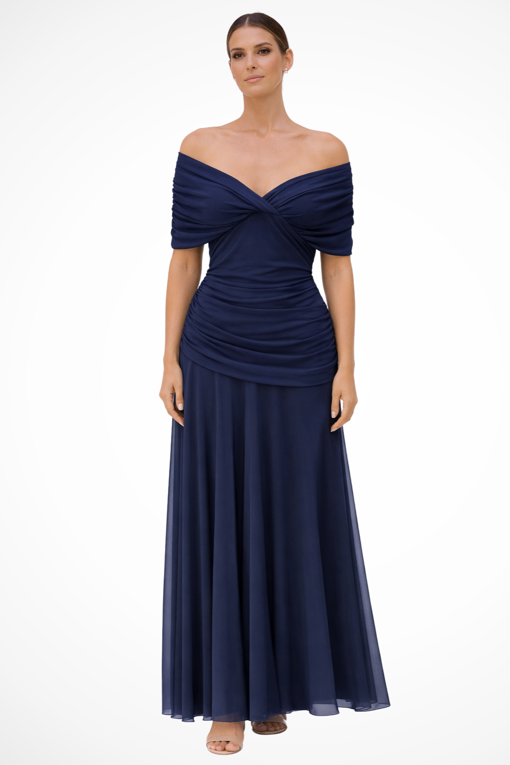 Gaby | Robe d'Été Élégante Plissée à Épaules Dénudées