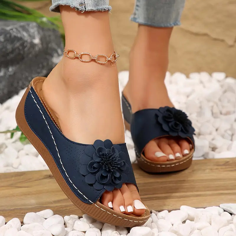 Nirelle | Sandales Femme Motif Floral Confortables
