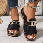 Nélia | Sandales Femme Confort Aérées Bande Large