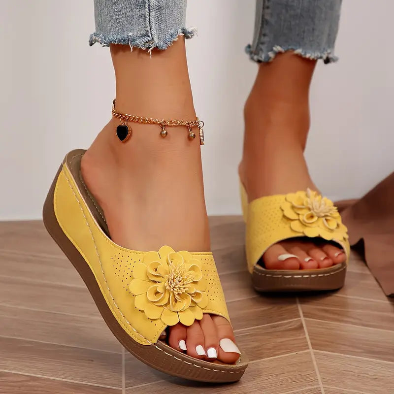 Nirelle | Sandales Femme Motif Floral Confortables