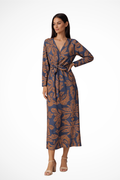 Aria | Robe Longue Ceinturée à Manches Longues