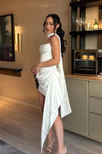 Zafrina | Robe Courte Bustier Corset en Satin