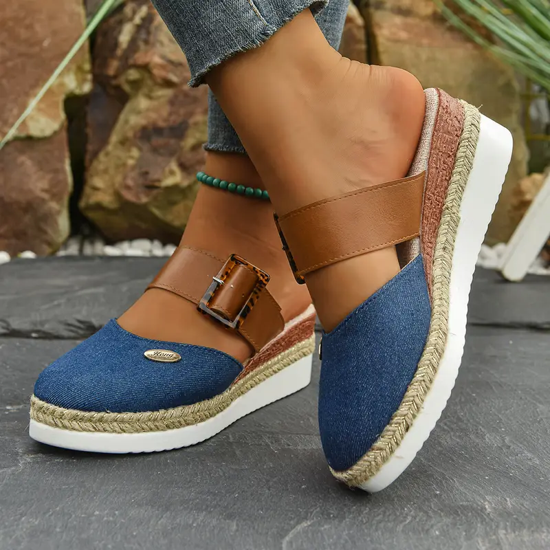 Lioraelle | Sandales Plateforme Femme Aérées Casual