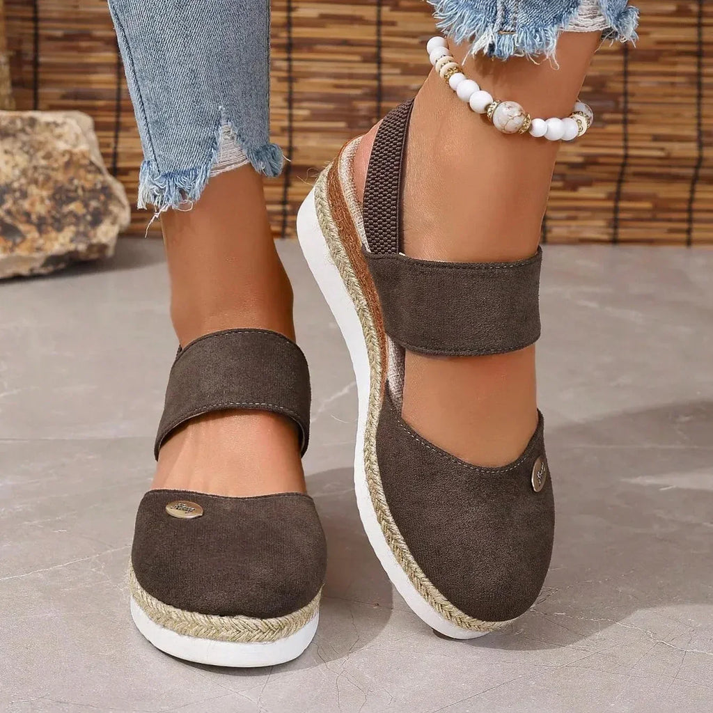 Lioraelle | Sandales Plateforme Femme Aérées Casual