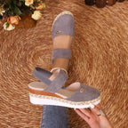 Lioraelle | Sandales Plateforme Femme Aérées Casual