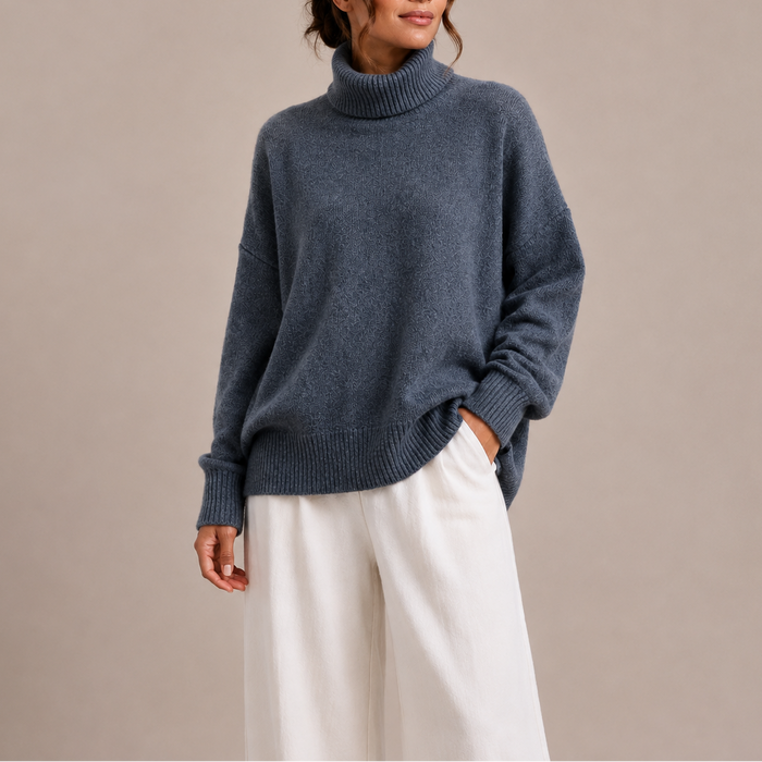 FLORENCE - pull col roulé oversize pour femme