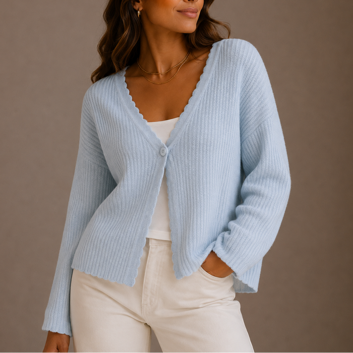 CONSTANCE - cardigan léger col V pour femme