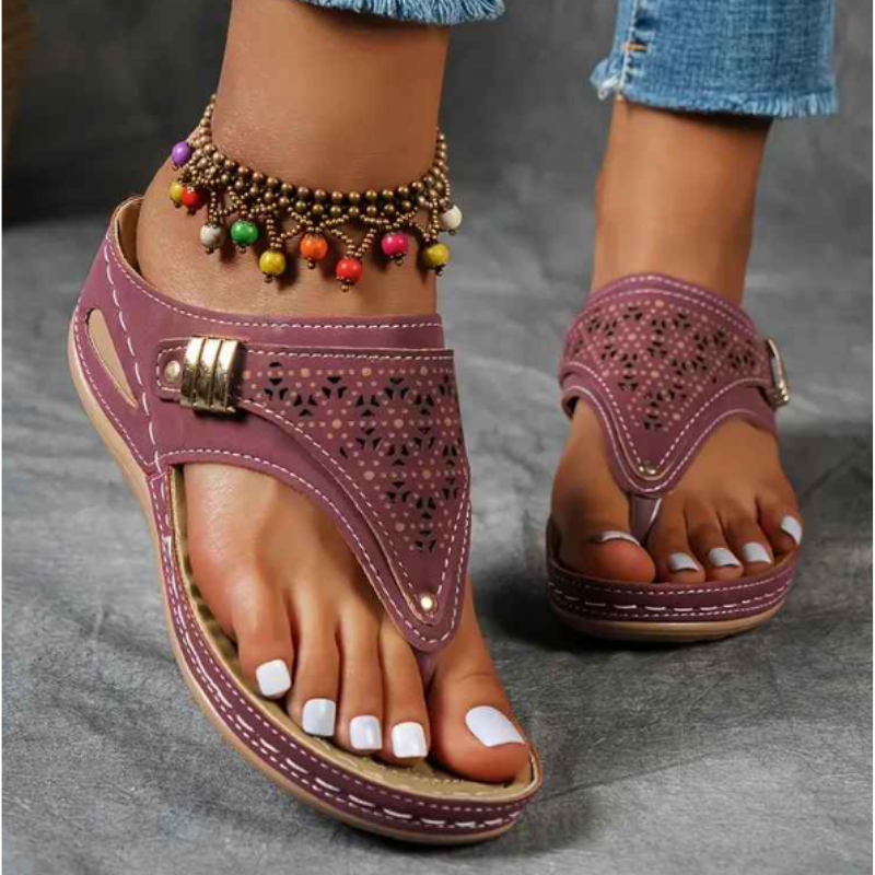 Sophia | Sandales Femme Plates Légères et Confortables