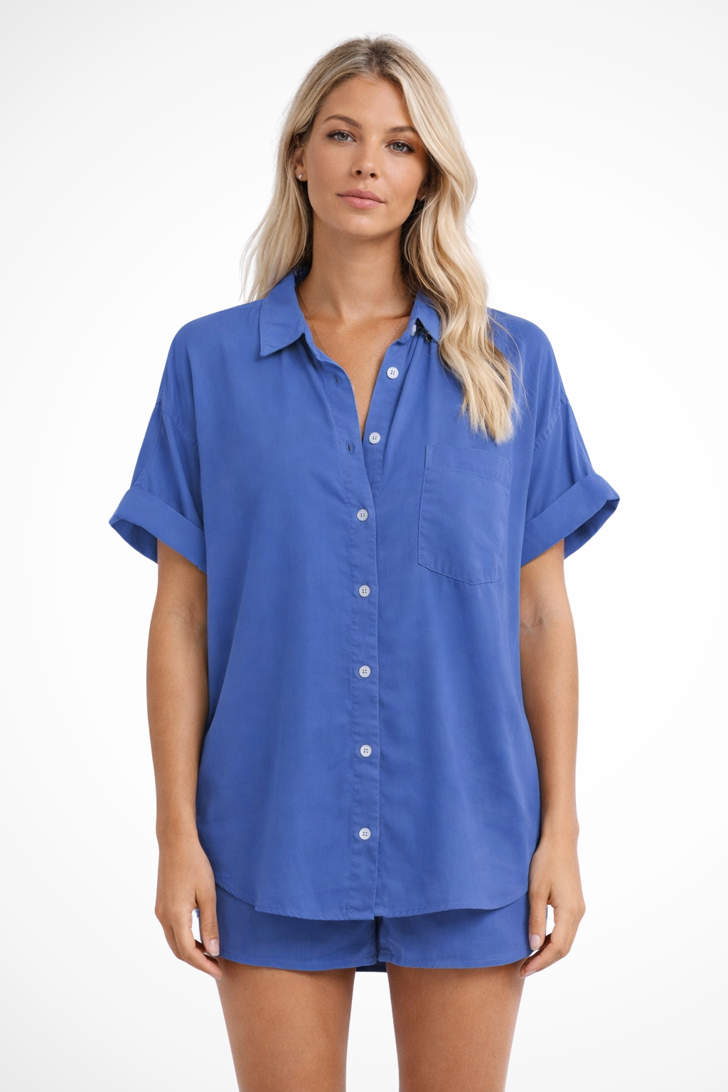 Phoebe | Chemise Femme Oversize à Manches Courtes