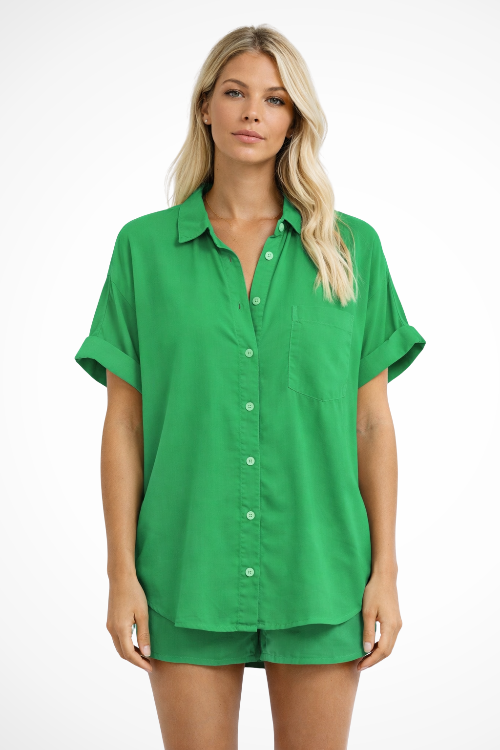 Phoebe | Chemise Femme Oversize à Manches Courtes