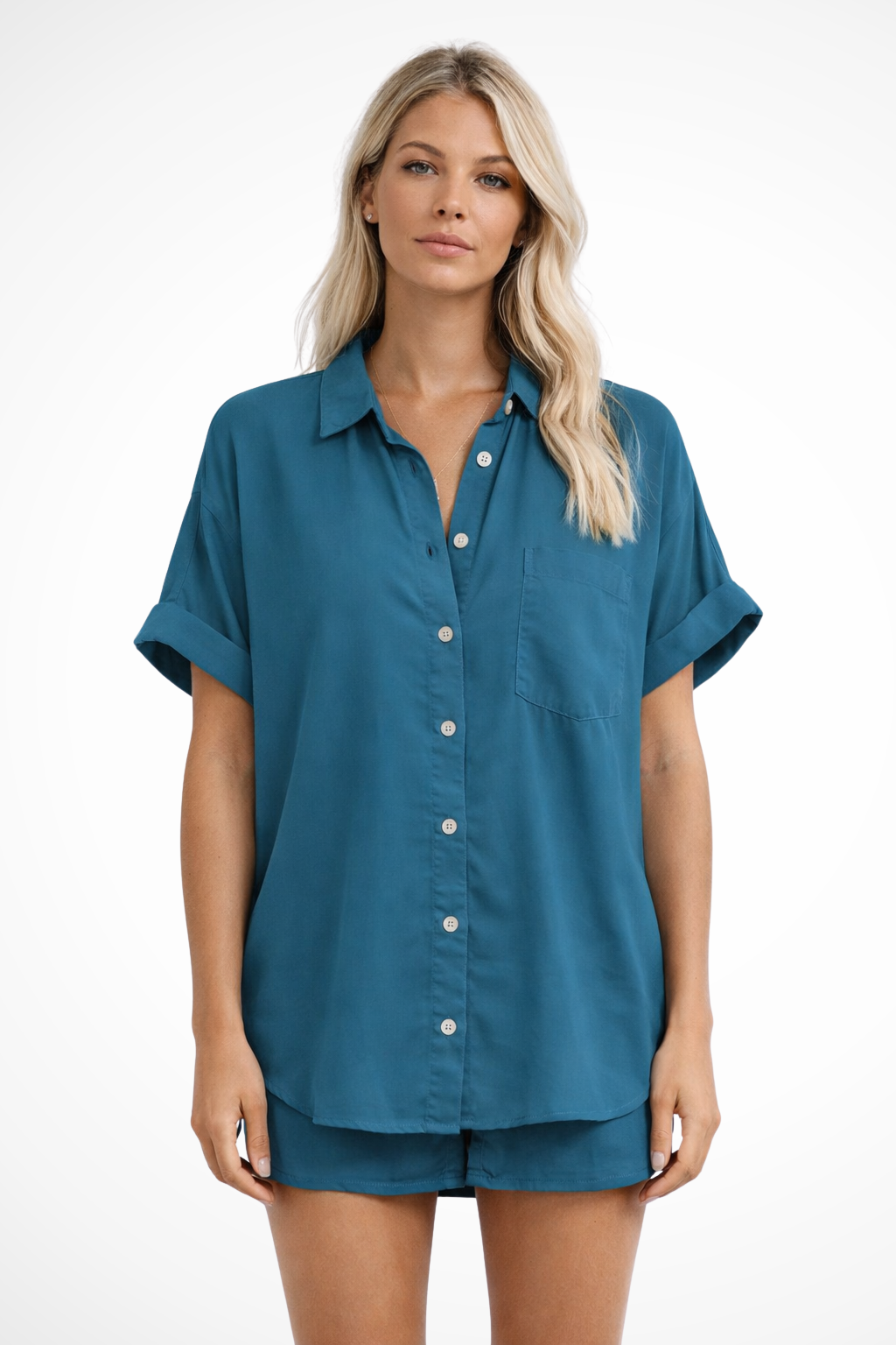 Phoebe | Chemise Femme Oversize à Manches Courtes